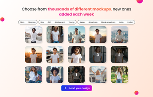 Tshirt Designs Mockup Generator  screenshot 1
