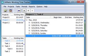 Allnetic Working Time Tracker screenshot 1
