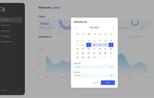 Calendar on the dashboard