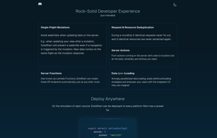 SolidStart screenshot 2