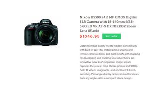Simple product popup for a DSLR