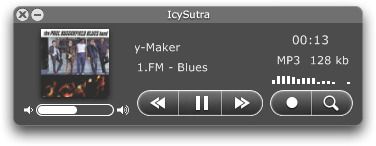 Icy Radio with the theme "IcySutra"