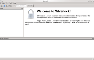 Silverlock main window on Kubuntu (Linux)