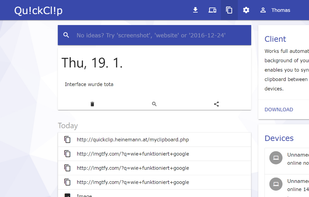 Detailled and well-structured Online History