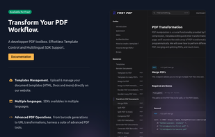 Features of FastPDF API