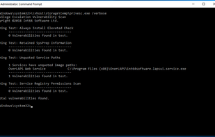 Privilege Escalation Vulnerability Scan Tool screenshot 1