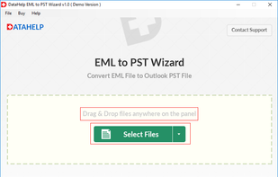 DataHelp Software EML to PST Wizard screenshot 2