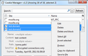 Cookies Manager+ screenshot 1