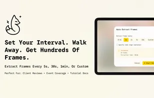 Clean interface for quick video processing