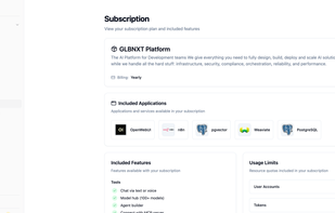 GLBNXT Customer Subscription
