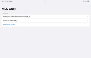 MLC LLM screenshot 1