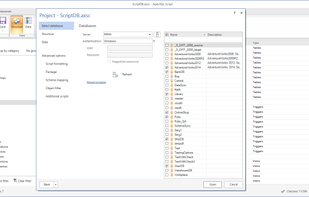 ApexSQL Script screenshot 2
