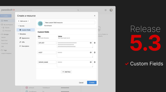 Password manager Passbolt 5.3 released with custom fields and performance improvements image