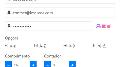 LessPass screenshot 1