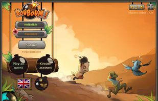In-game login interface