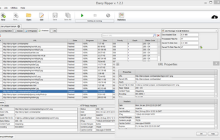 Darcy Ripper makes it possible for you to view every step of your download process. This means that you can visualize any URL that is being accessed or any resource that has been processed/downloaded. Unlike most any other tools, this feature makes it possible for you to notice if something is not working as you expected it and you may stop the process and remedy the issue. Besides the real-time presentation of the download process, Darcy is able to remember and offer to you statistics regarding all your download processes.