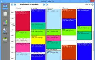 Calendar-like timesheet entry