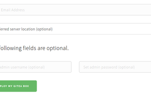 Hosted Gitea screenshot 1