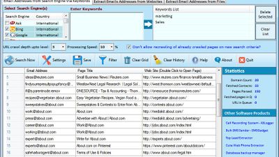 Cute Web Email Extractor screenshot 1