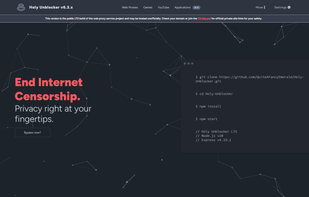 Holy Unblocker screenshot 1