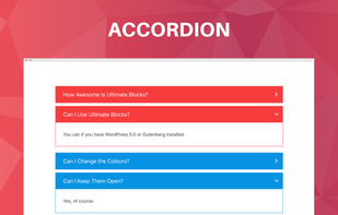 Content Toggle (Accordion) Block by Ultimate Blocks