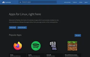 Flathub.org is the Flatpak home of hundreds of apps which can be easily installed on any Linux distribution