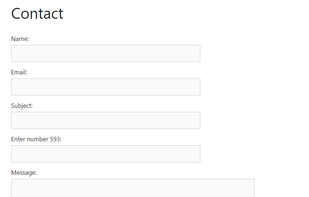 Very Simple Contact Form screenshot 1