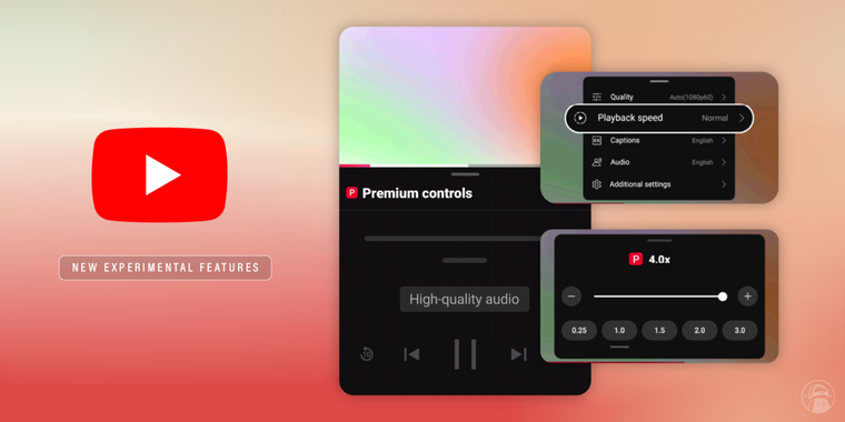 YouTube Premium rolls out new experimental features, including 256kbps audio & PiP for iOS image