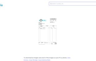 Invoice generated in pdf and jpg