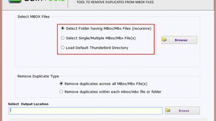 GainTools MBOX Duplicate Remover screenshot 1