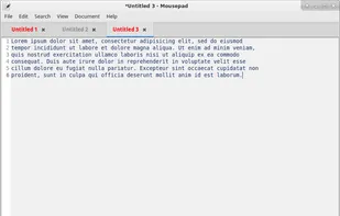 Mousepad screenshot 1