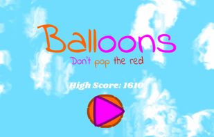 Balloons - Don't pop the red screenshot 1