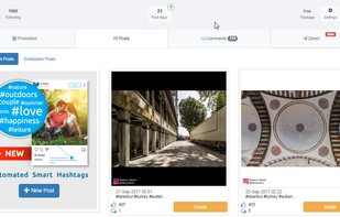 Smart Post Scheduler:
Upload your images, We generate relevant hashtags for your image using the best AI technologies. optionally use them in your caption, and post it at the best moment that you want.