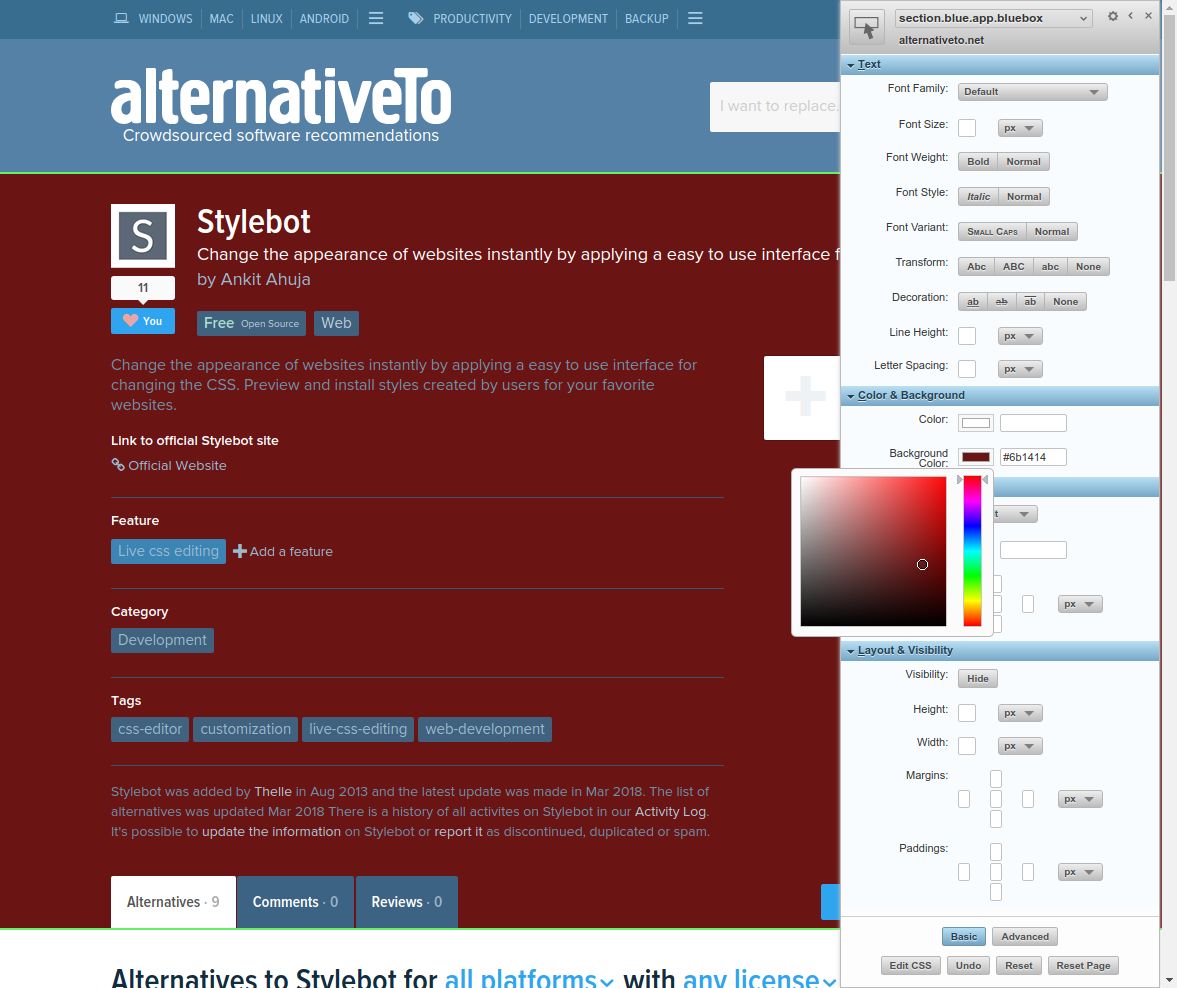 Stylebot Alternatives And Similar Apps Alternativeto