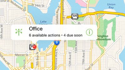 Map view (for location contexts) on iOS