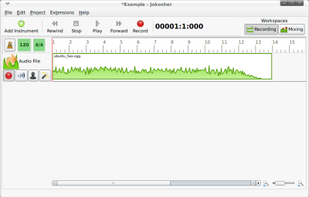 Jokosher screenshot 1