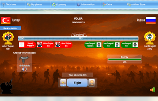 A battlefield between Turkey and Russia