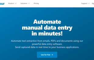 Parseur.com screenshot 2