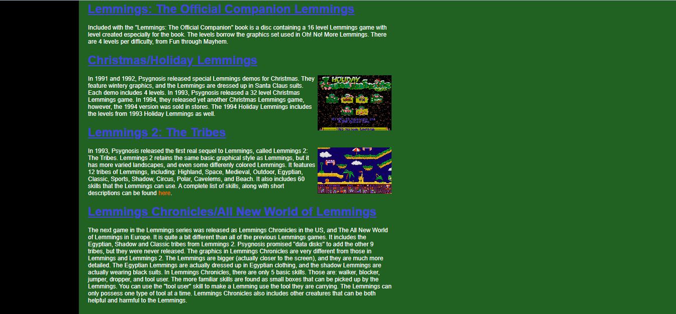 Lemmings Universe - Lemmings Info and Discussion