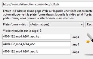 Download a video manually from the address of your web page

When a show is not present in the lists, download a video by entering the address of its web page in the manual download module. This module is accessible by clicking on the icon located at the top left of Captvty.

This module also supports many broadcasting and hosting platforms (Dailymotion, YouTube, Arte, Canal +, France Télévisions, INA, M6, TOU.TV, WAT, etc.), thus allowing easy access to a large amount of content.