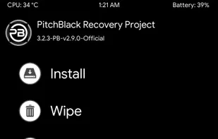 PitchBlack-Recovery screenshot 1