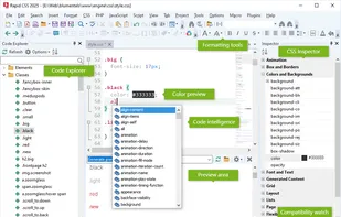 Rapid CSS Editor screenshot 1