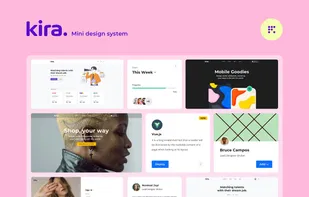 Kira - Mini Latest Web & Mobile UI Kit Design System For Sketch & Figma
