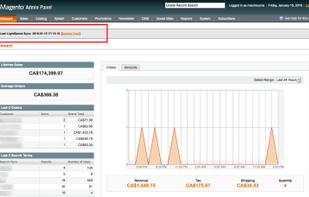 Magento dashboard syncing Lightspeed POS orders