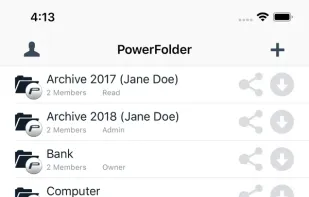 PowerFolder screenshot 1