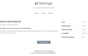 SiteFinger screenshot 1