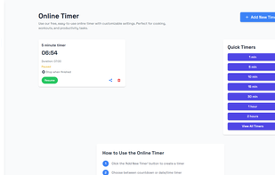 OnlineAlarmClock.com screenshot 3