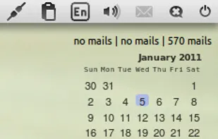conky show new mails