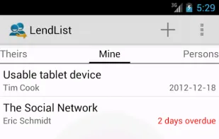 LendList screenshot 1
