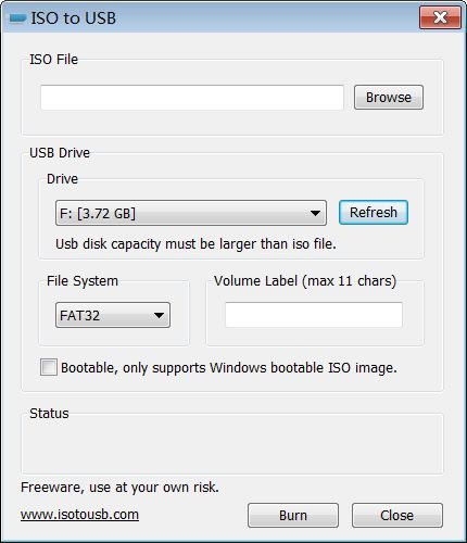 how to burn iso image to usb in linux